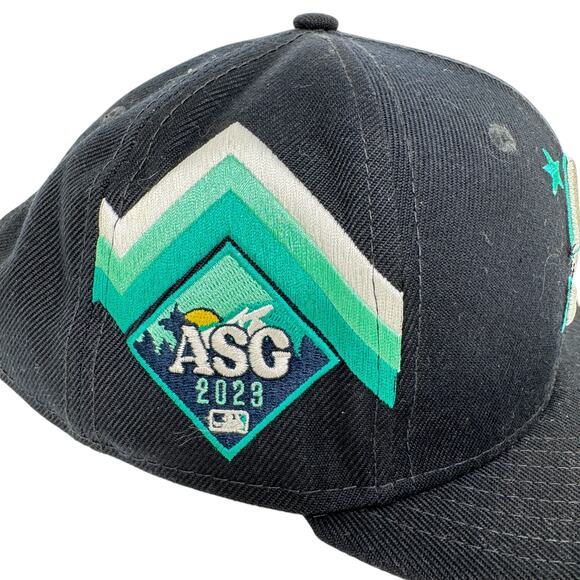 New Era Seattle Mariners All Star Game 2023 9FIFTY Baseball Cap Youth Navy - Picture 8 of 11